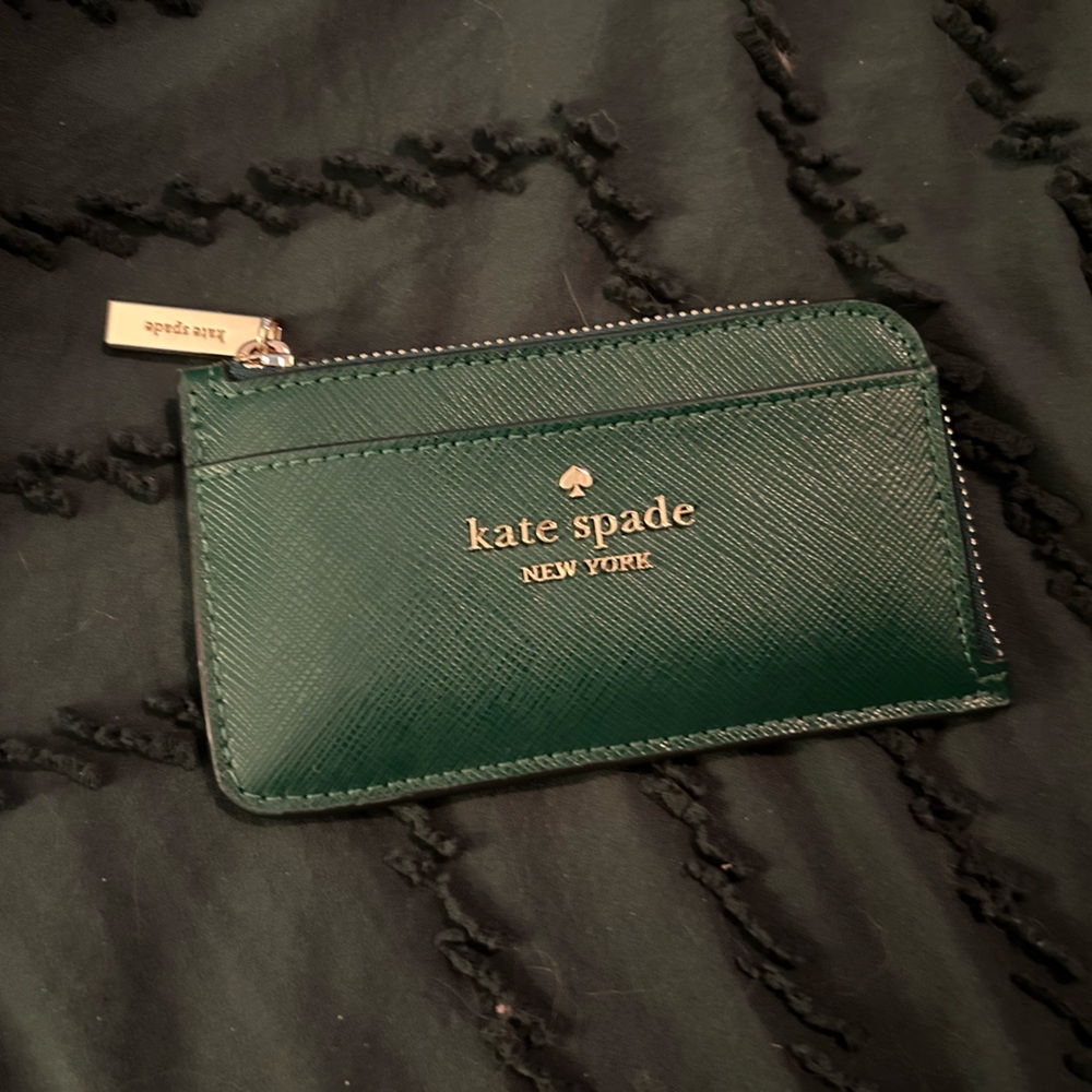 Kate spade dark green wallet